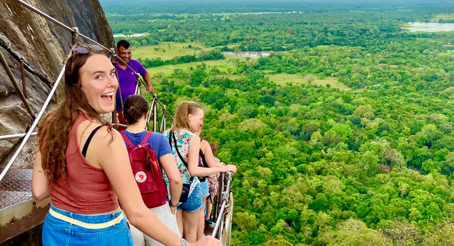 Sigiriya Lion Rots beklimmen Sigiriya Lion Rots beklimmen